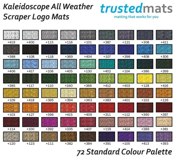 Kaleidoscope All Weather Logo Mat Standard Colours