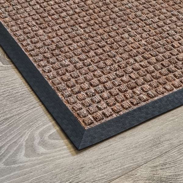 Aqua Barrier Heavy Duty Mat Brown Close Up Corner