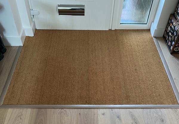 Coir Matting Front Door Mat Recess with Threshold