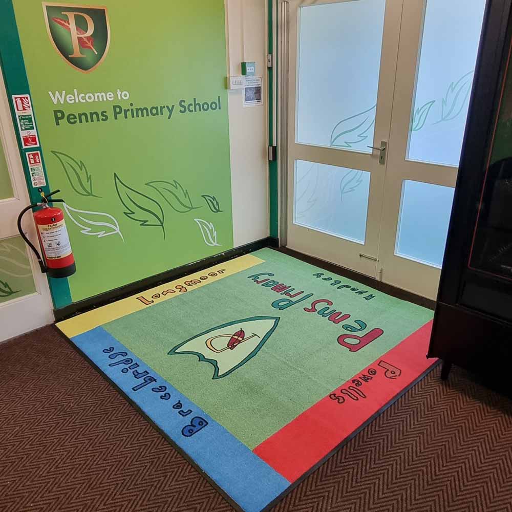 Primary School Logo Mat Designed by School Pupils