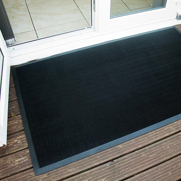 Rubber Finger Tip Mat Double Doors