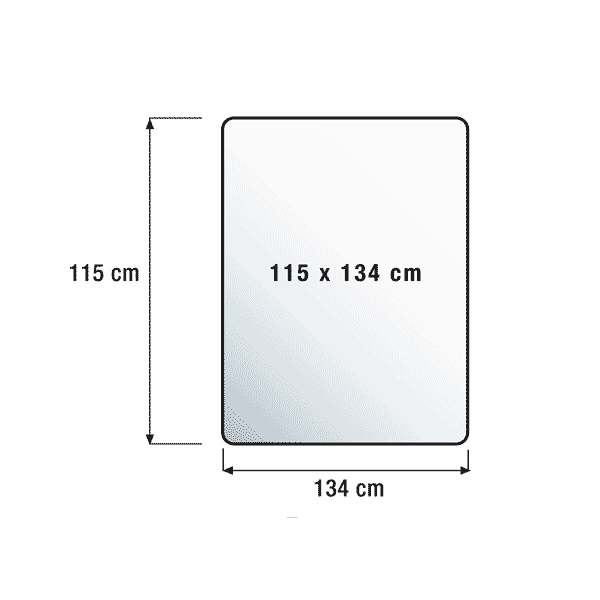 115 x 134 Rectangular Diagram