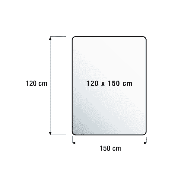 120 x 150 Rectangular Diagram