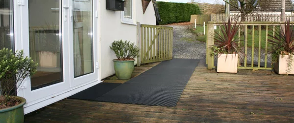 Anti-slip mats for decking