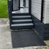 Drainable Rubber Roll Mat outside caravan