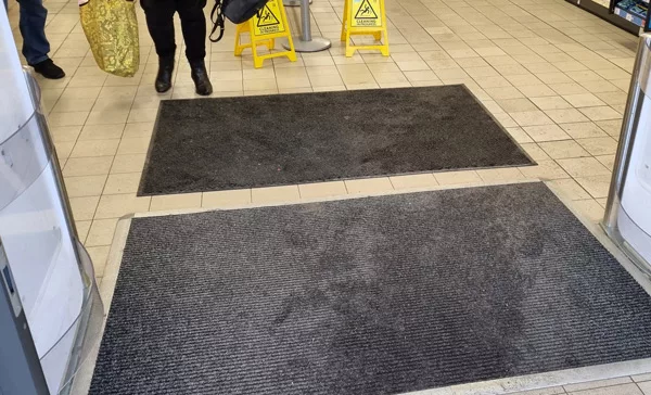 Retail Entrance Mats not stopping water ingress into shop