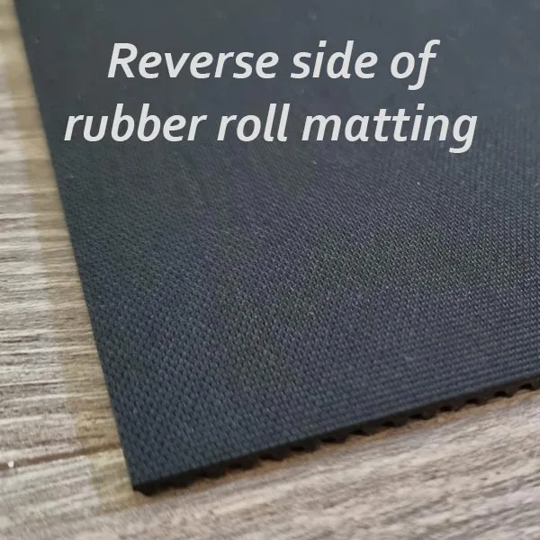 Reverse Side of Rubber Roll Matting