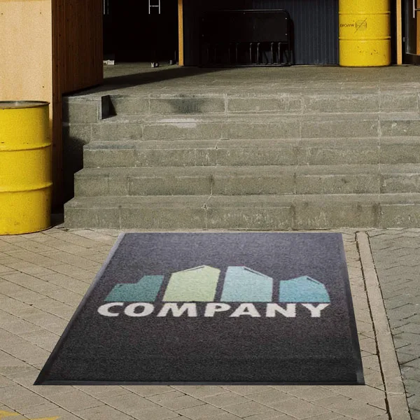 Kaleidoscope All Weather Logo Mat Outside Building