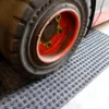 Modular Forklift Mat Close Up Forklift Tyre