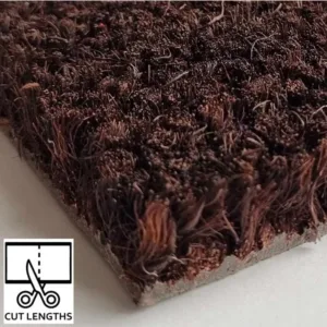 Premium Coloured Coir Roll Dark Brown