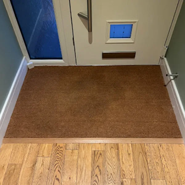 Premium Coir Roll in Front Door Mat Well