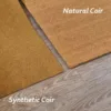 Synthetic and Natural Coir Roll side by side