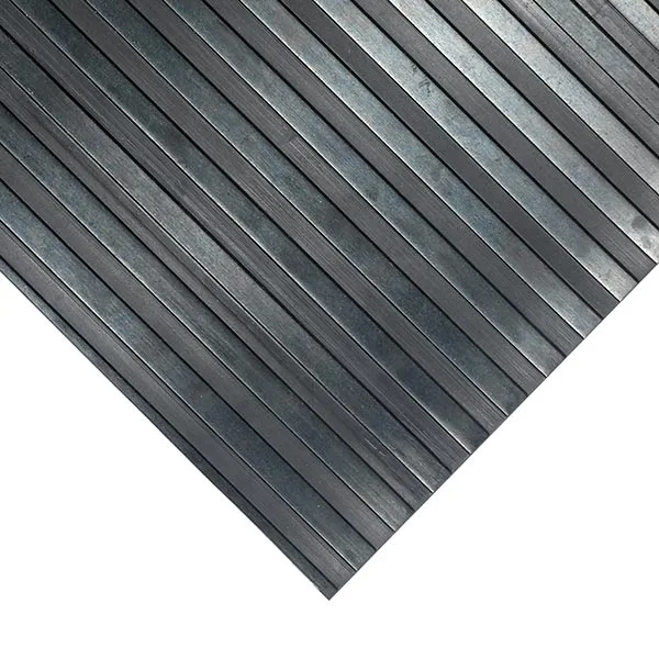 Wide Rib Rubber Roll Matting Corner Detail